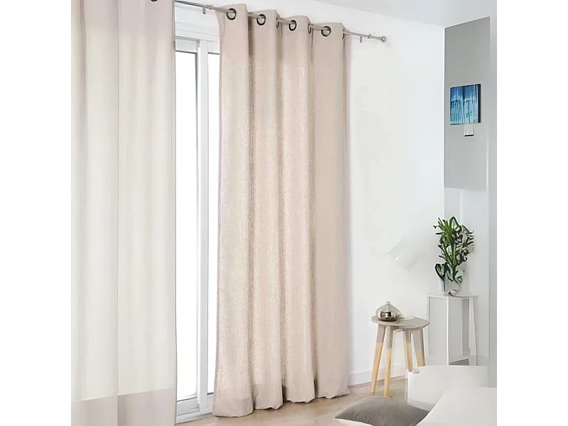 Cortina "auténtica" 100% lino