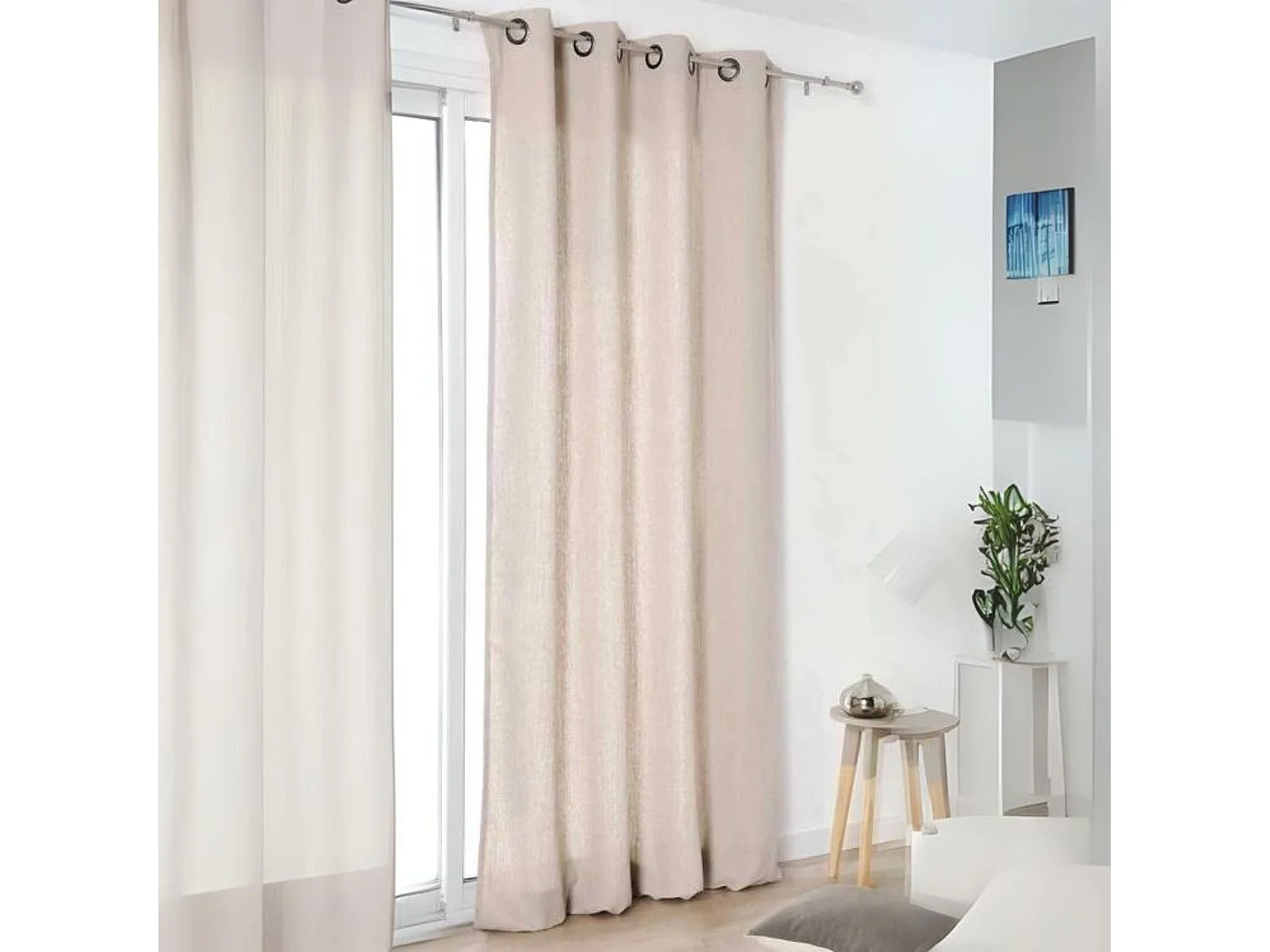 Cortina "auténtica" 100% lino