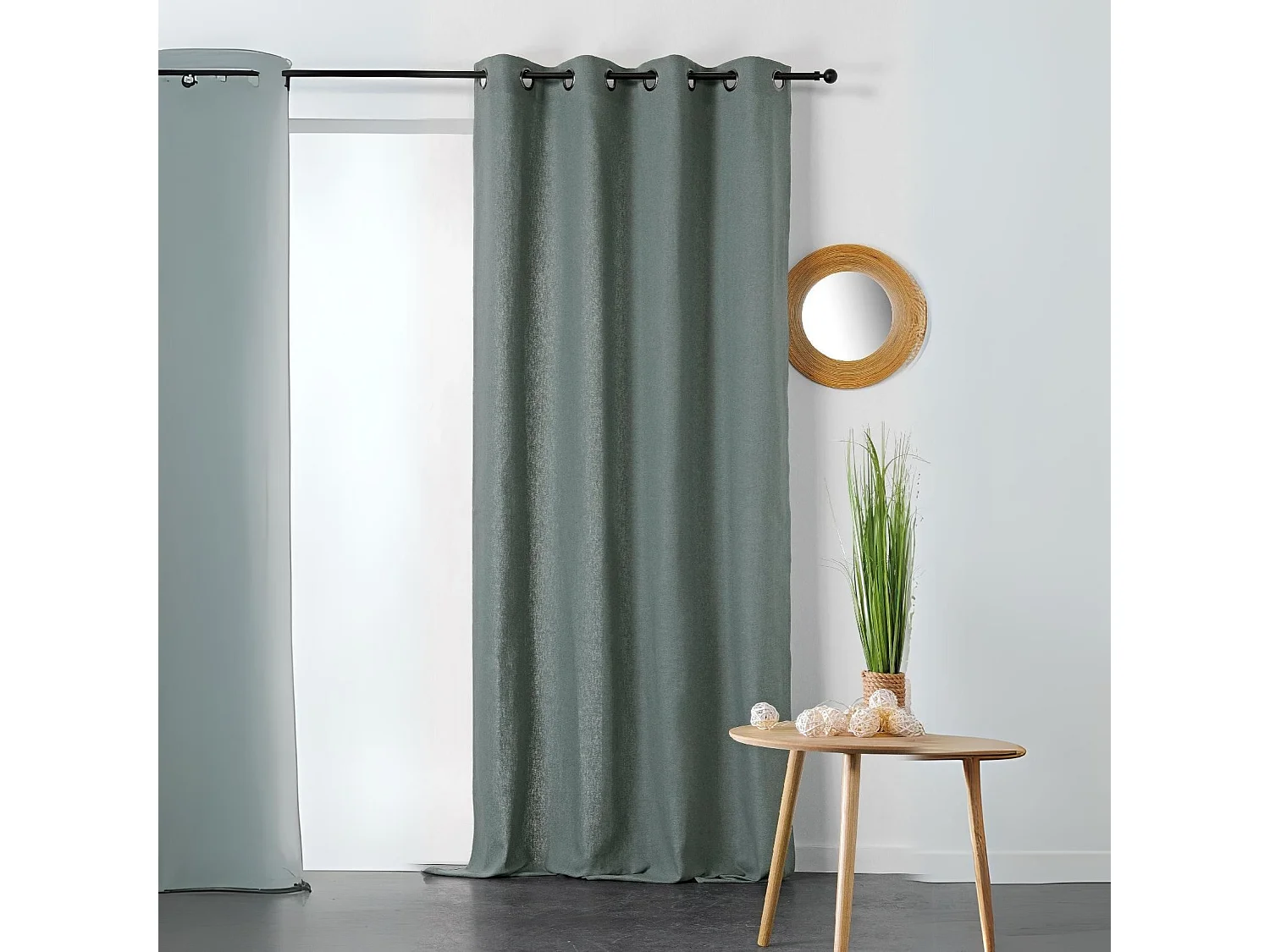 Cortina de algodón y cáñamo