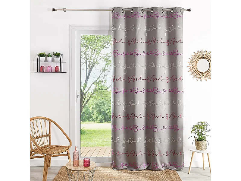 Rideau Ameublement Imprimée 'Ecriture'