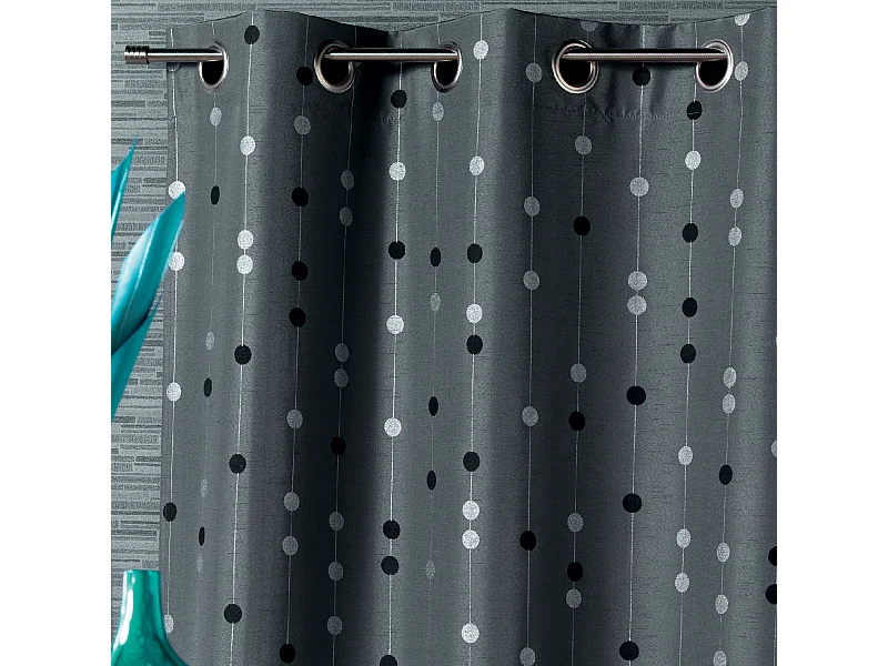 Rideau Effet Boules Tissées