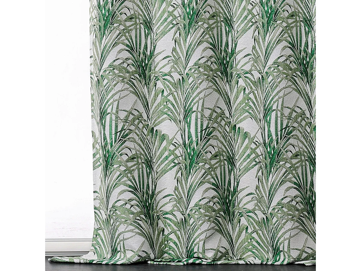 Cortina con estampados exóticos 135 x 250 cm