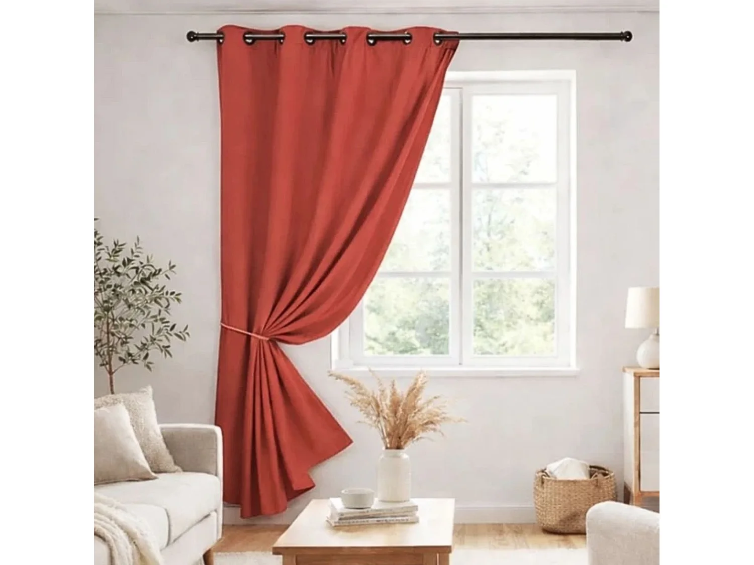 Vorhang 80% verdunkelnd im Fernsehen gesehen 140 x 260 cm