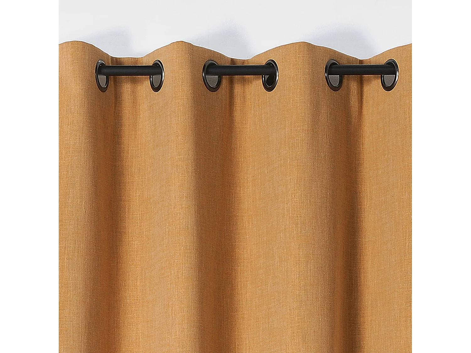 Cortina oscurecedora y aislante con efecto tejido 140 x 260 cm