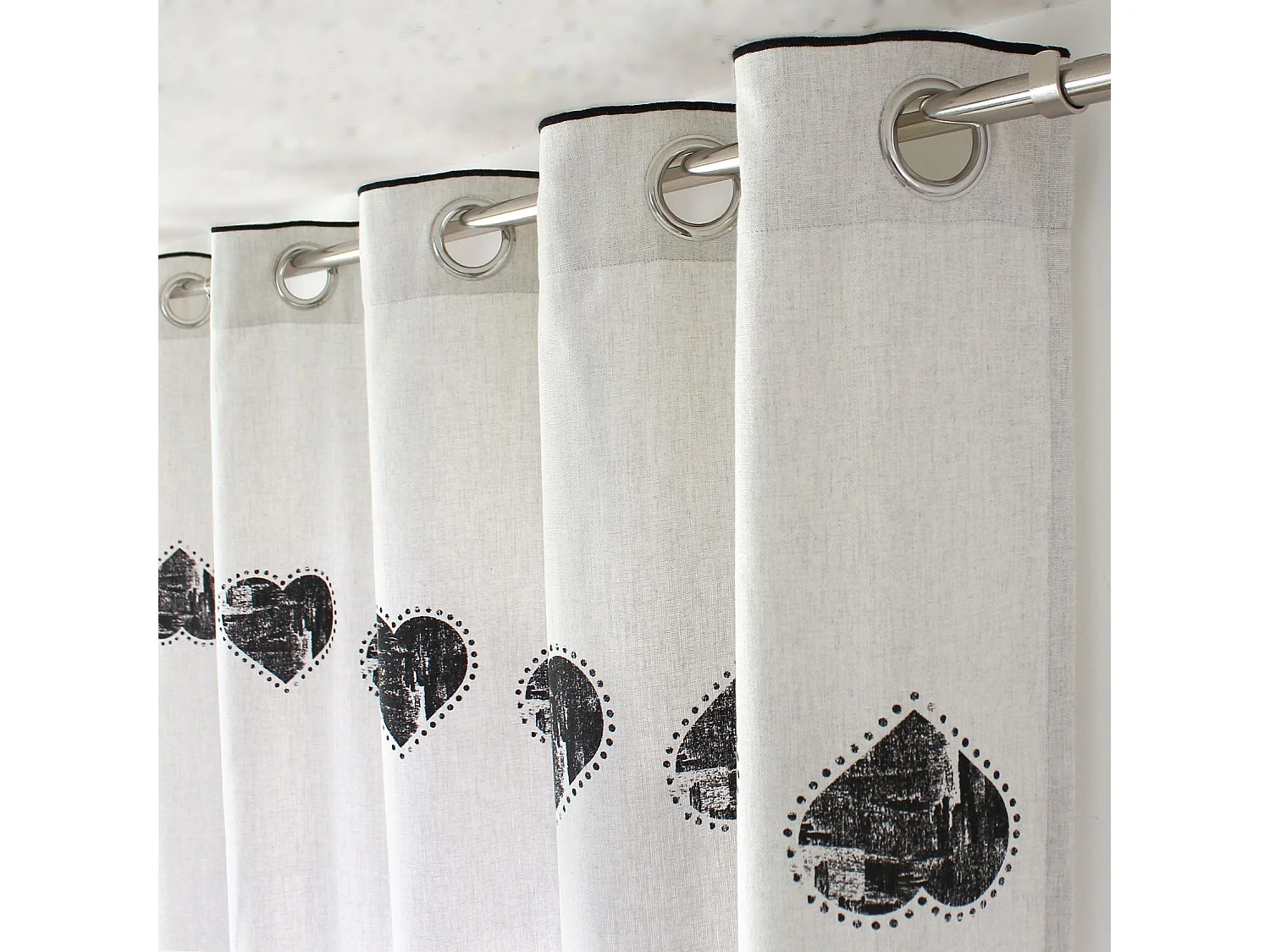 Rideau à Œillets "Épicéa" 140x240cm Beige