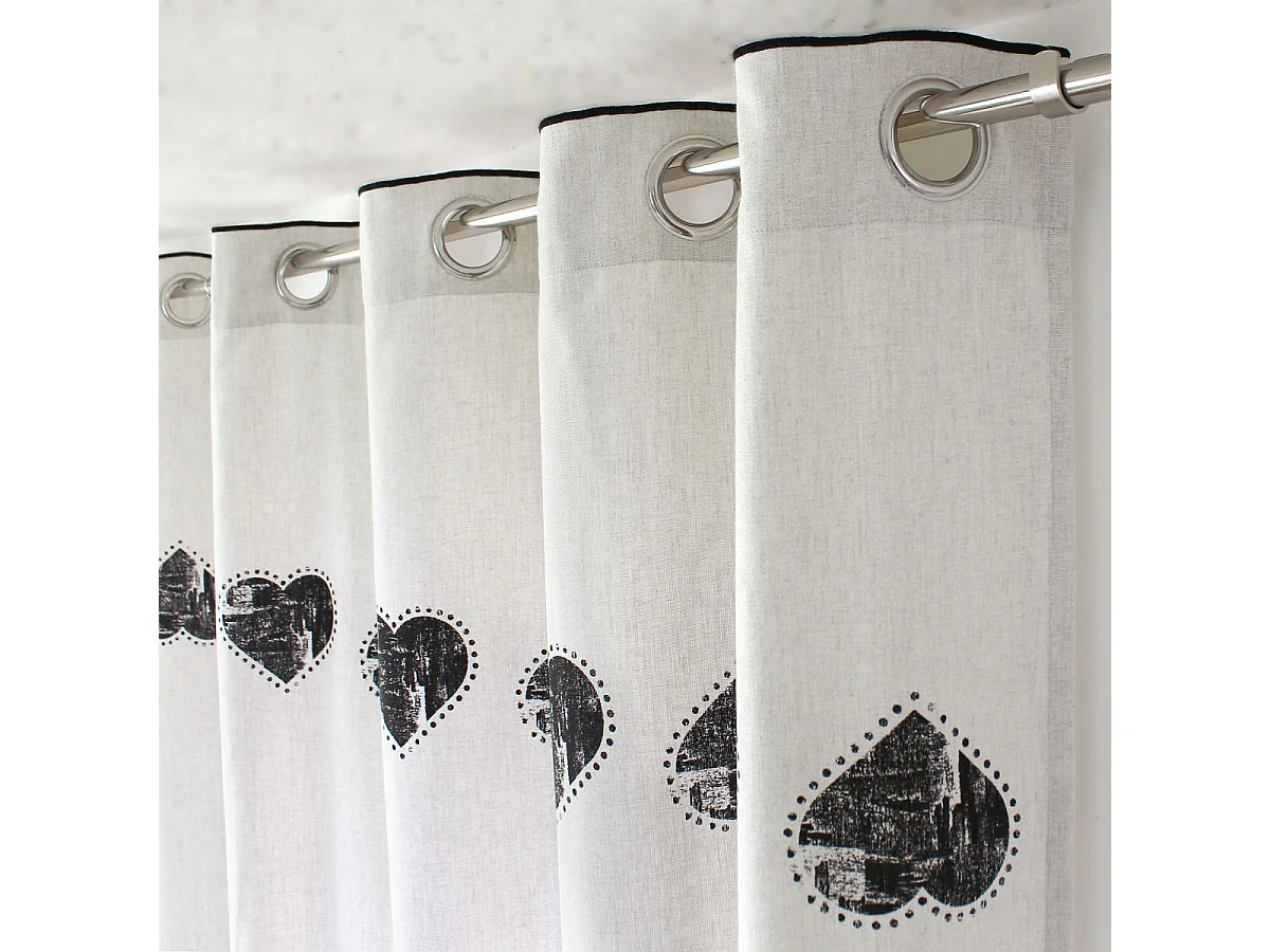 Rideau à Œillets "Épicéa" 140x240cm Beige