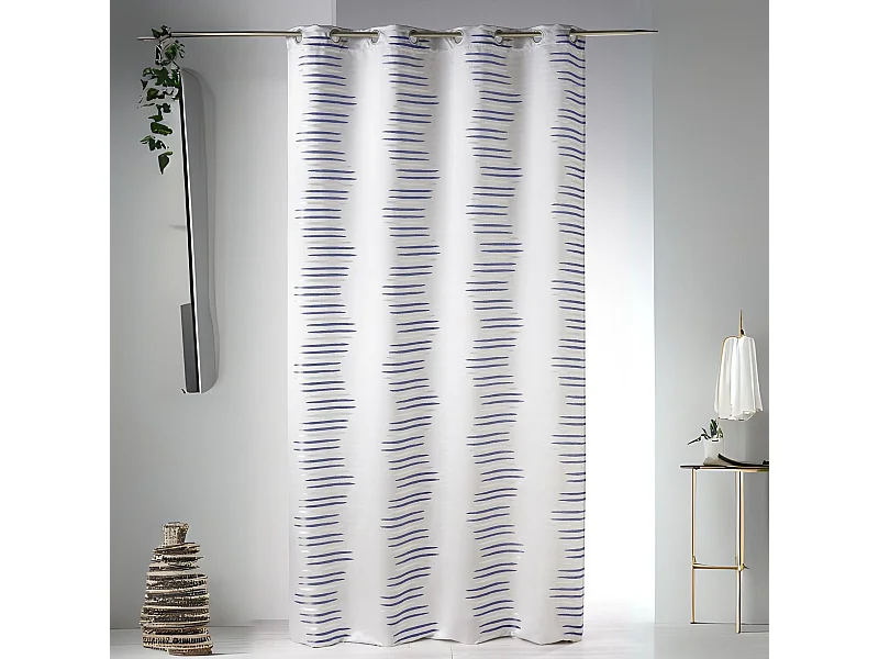 Cortina en jacquard con olas fantasía 140 x 260 cm