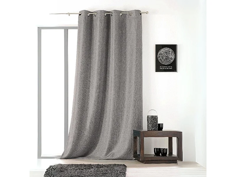 Cortina lisa con ollaos