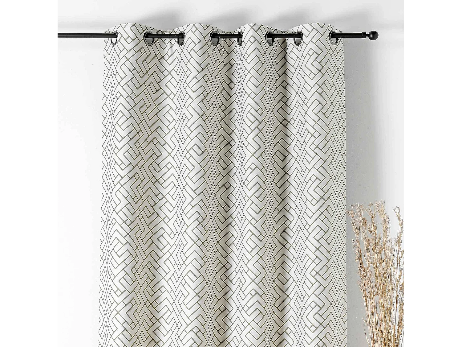 Cortina estampada, gruesa y aislante 140 x 240 cm