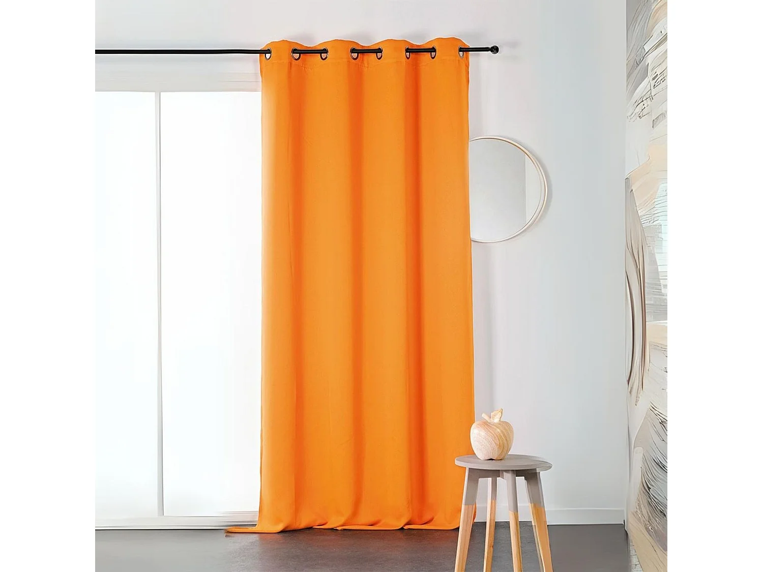 Rideau obscurcissant coloré