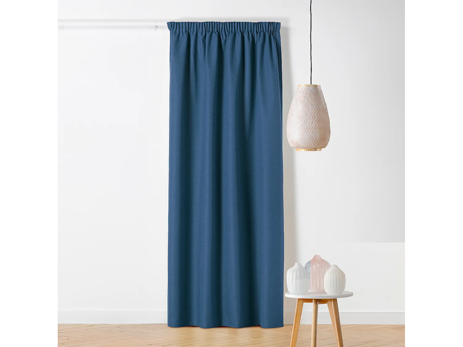 Gardine mit Kräuselband, Verdunkelnd und Chenille-Effekt 135 x 260 cm