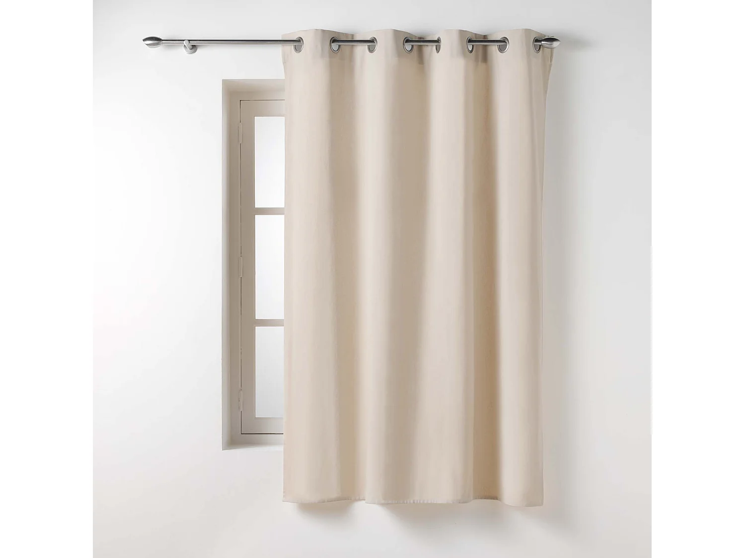 Visillo de decoración de poliéster/algodón reciclado 135 x 180 cm