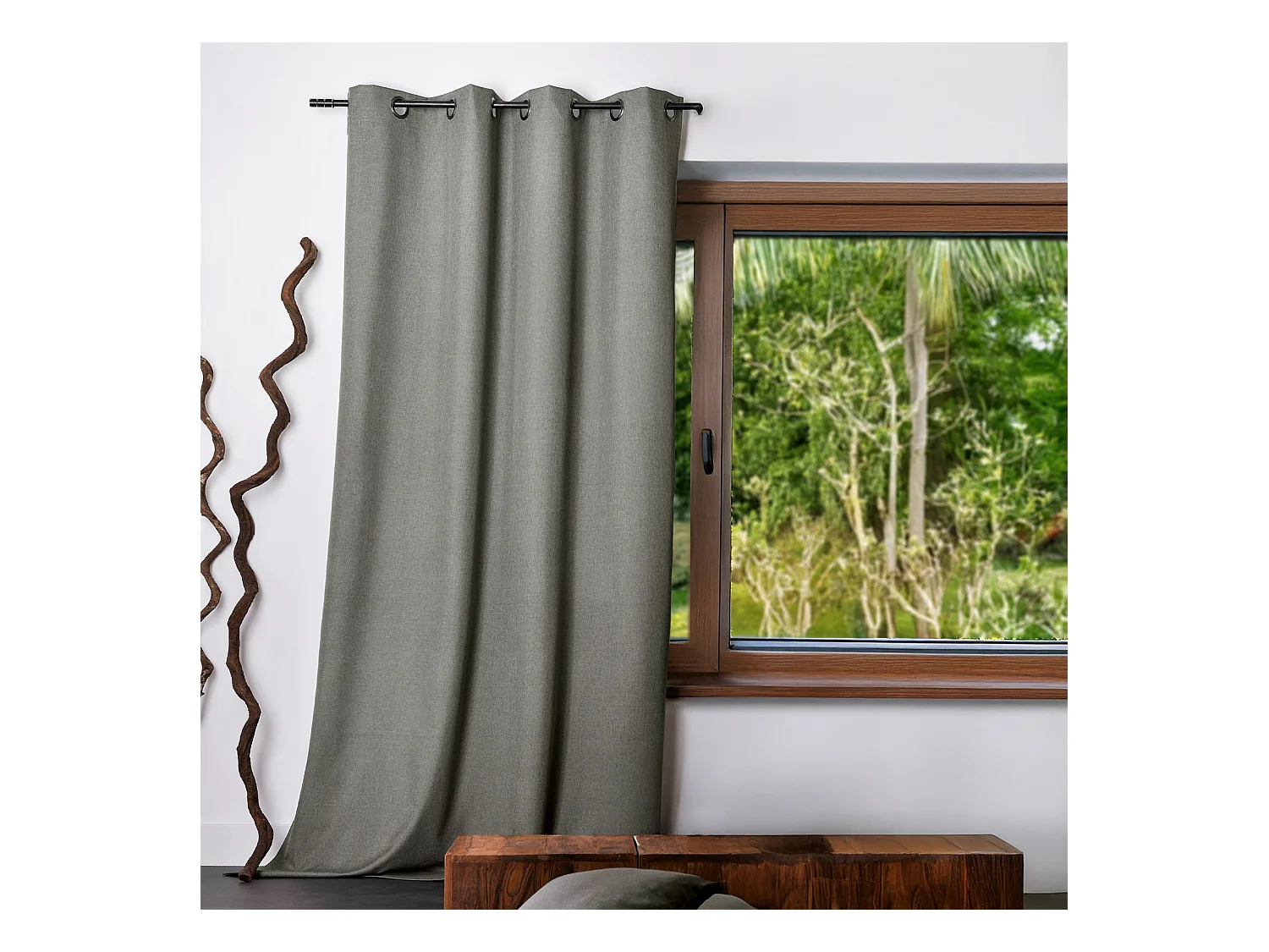 Cortina lisa Oxford 100% opaca 140 x 240 cm