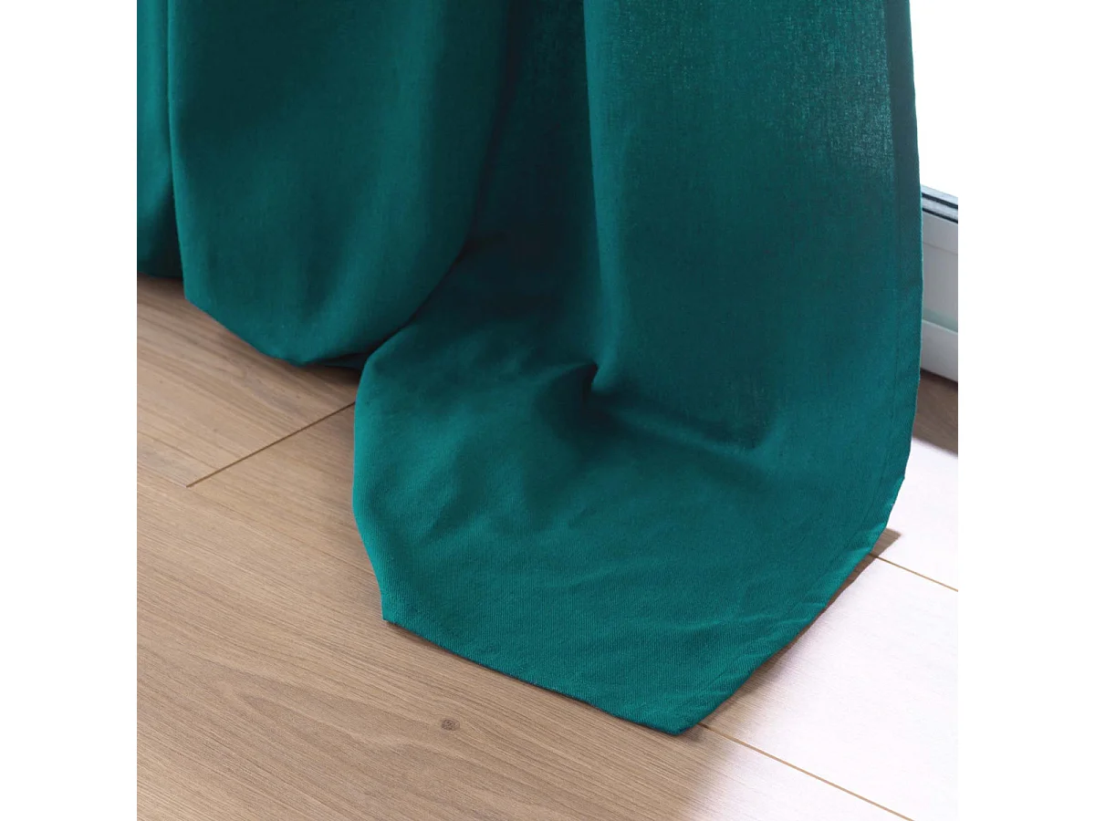 Rideau à Œillets "Twily" 135x260cm Émeraude