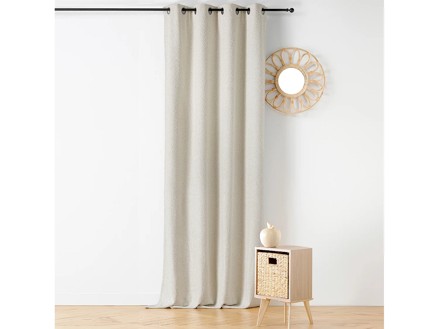 Rideau Thermique à Oeillets Effet Bouclé