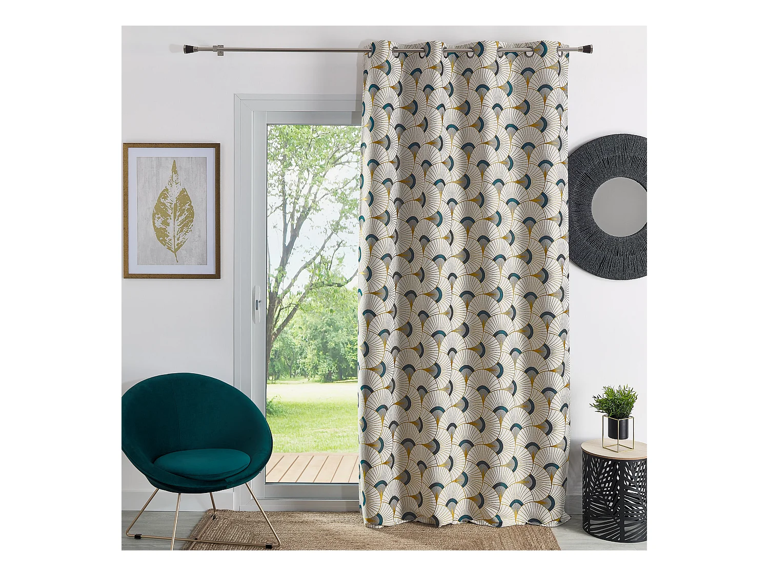 Rideau d'ameublement en jacquard
