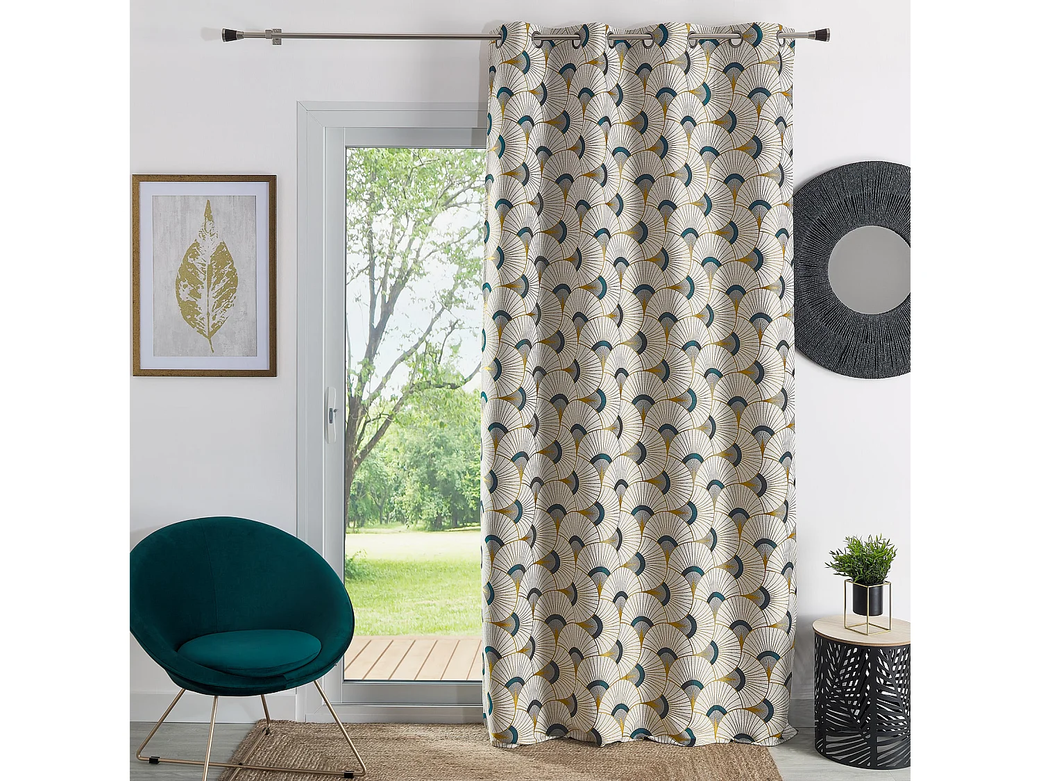 Rideau d'ameublement en jacquard