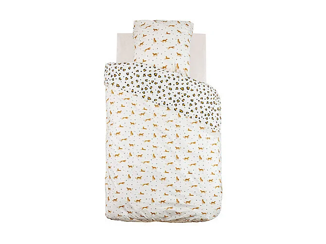 Parure de Lit 2 Pièces "Léopard" 140x200cm Multicolore