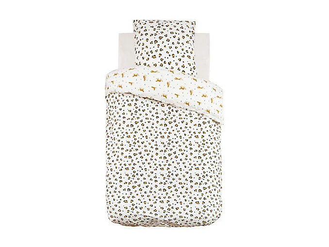 Parure de Lit 2 Pièces "Léopard" 140x200cm Multicolore