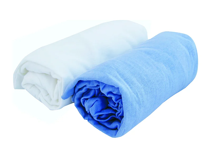 Conjunto de bebé 1 funda de protección + 1 sábana bajera 70 x 140 cm