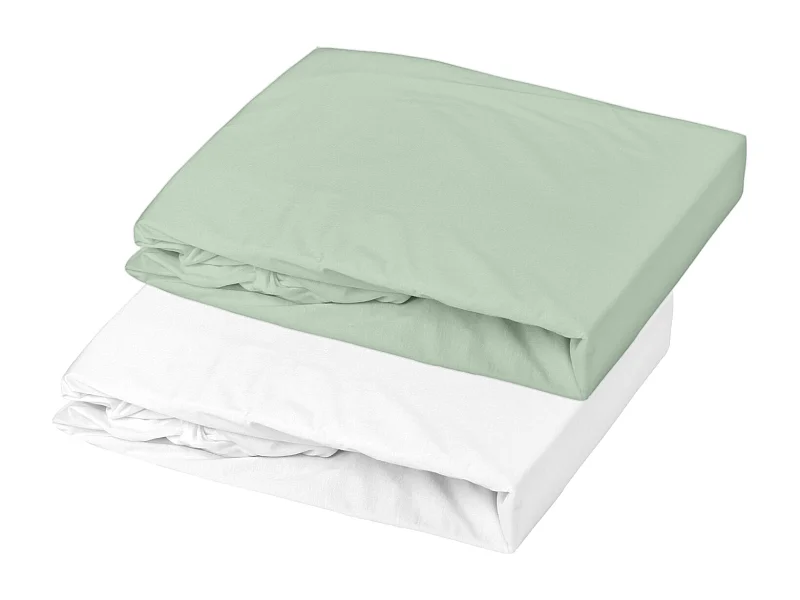 Lot de 2 draps housse en jersey