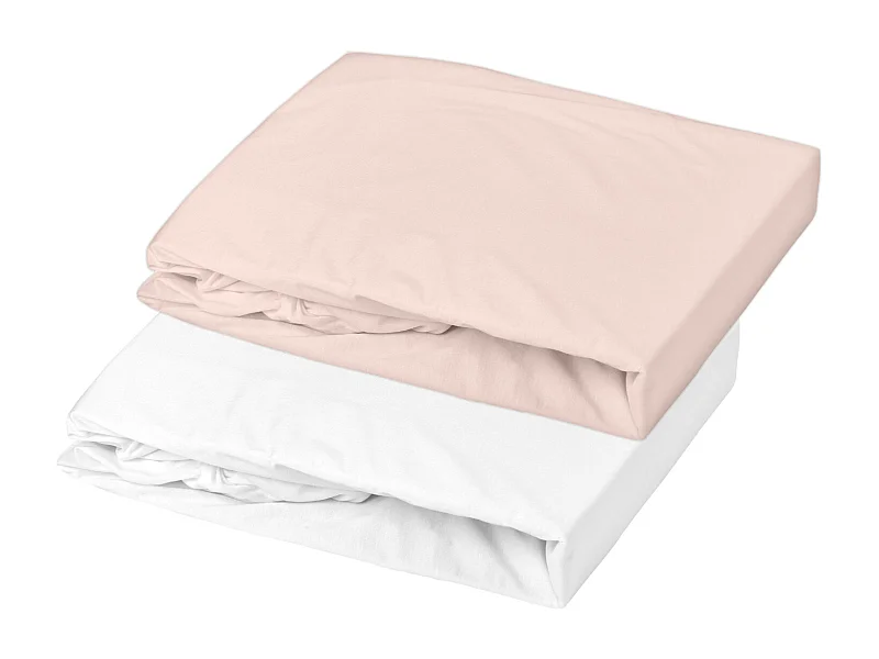 Lot de 2 draps housse en jersey