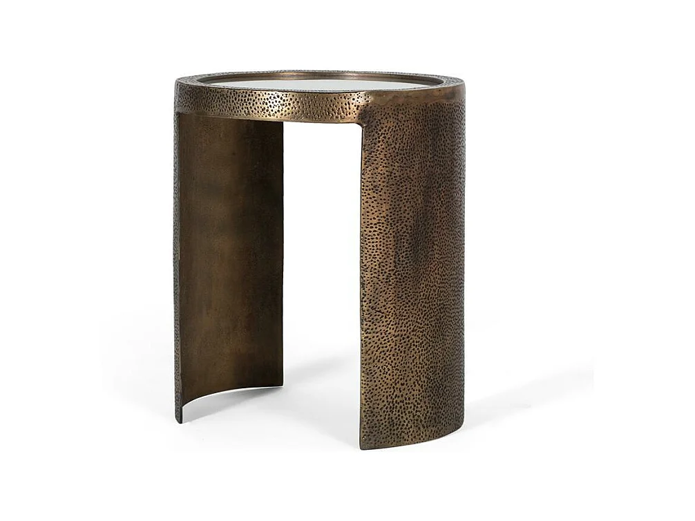 Table d'appoint d'angle en fer