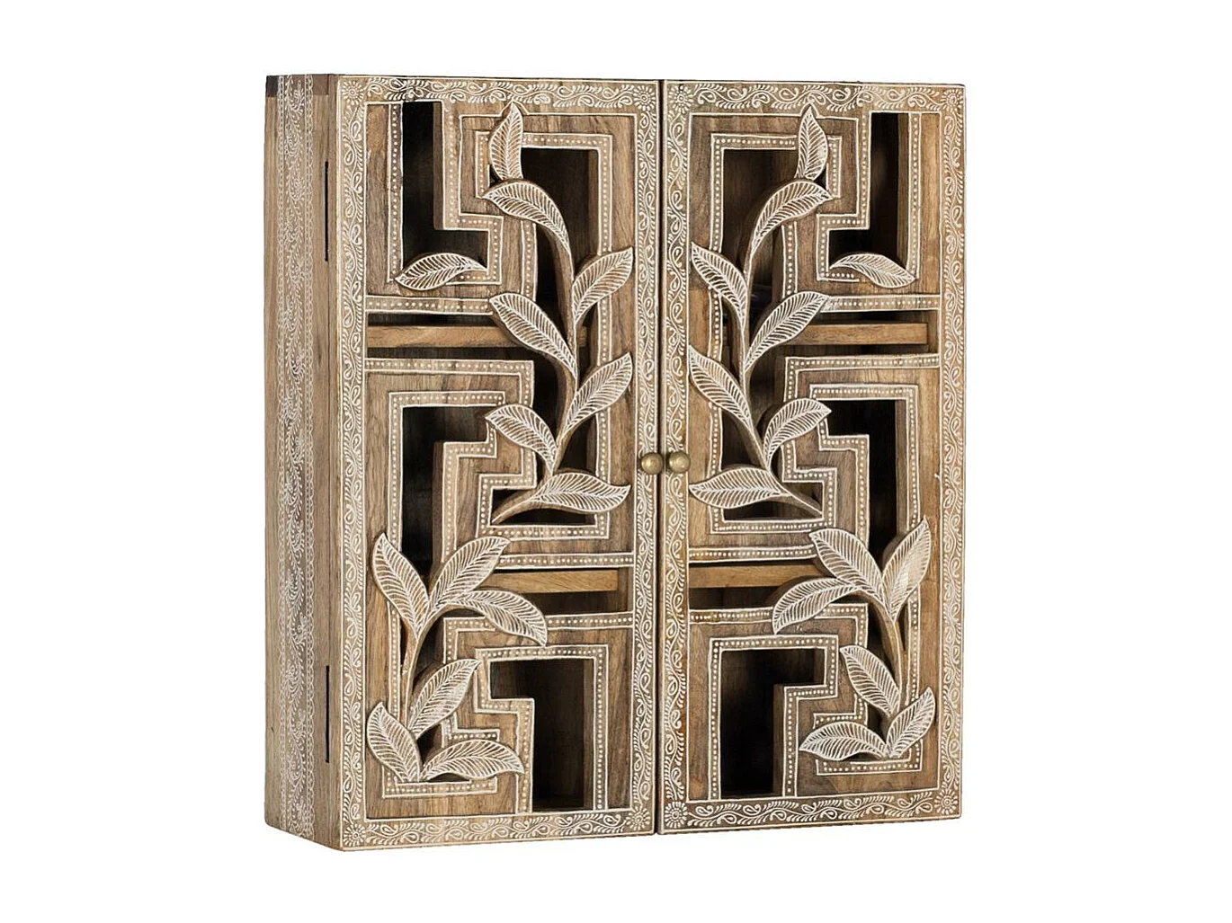 Etagère réalisée à la main en bois de manguier 150cm