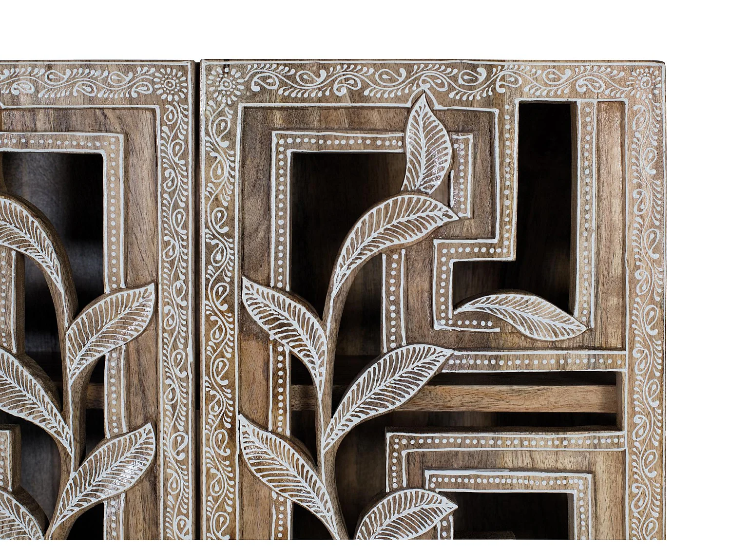 Etagère réalisée à la main en bois de manguier 150cm