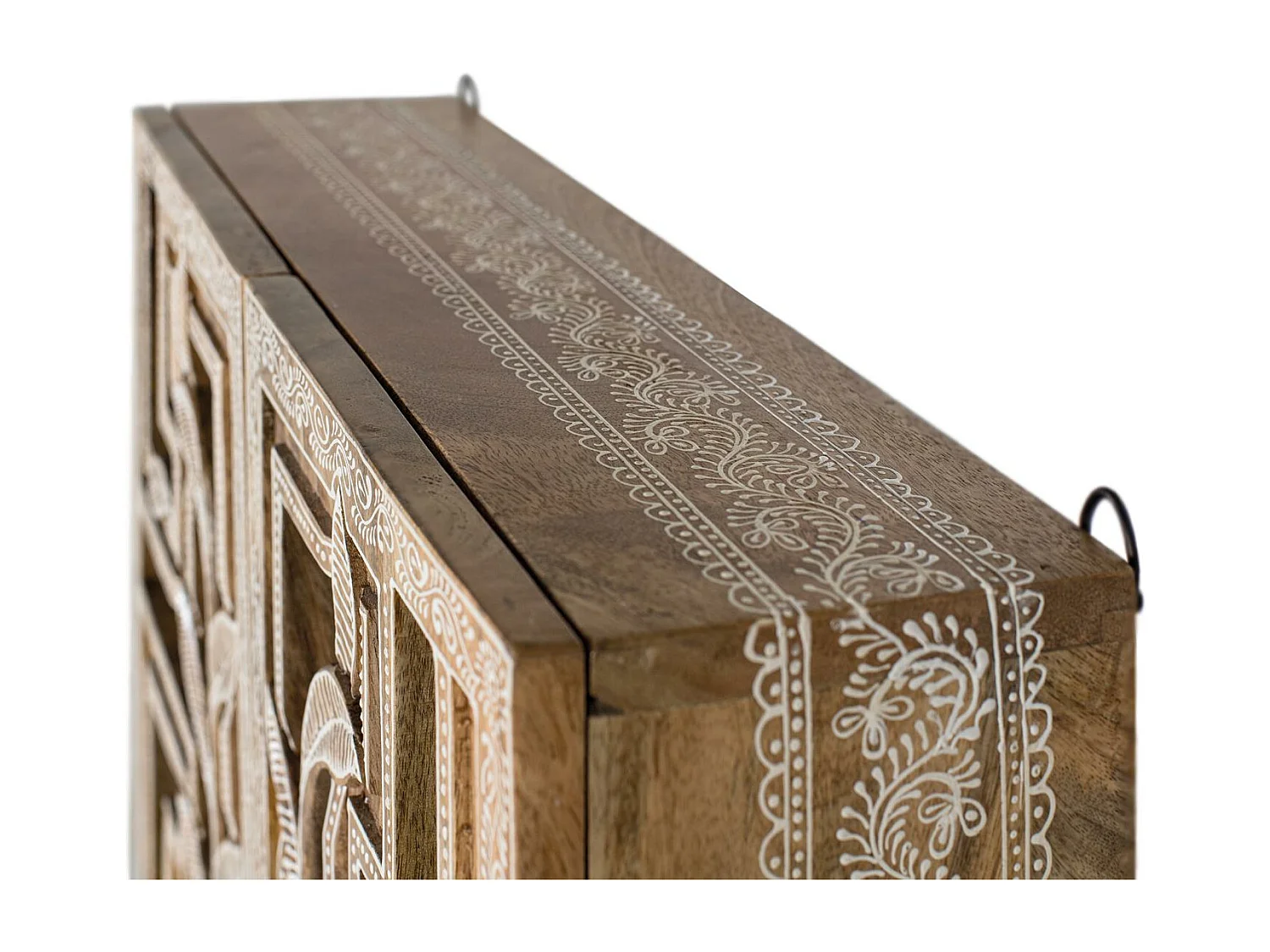 Etagère réalisée à la main en bois de manguier 150cm