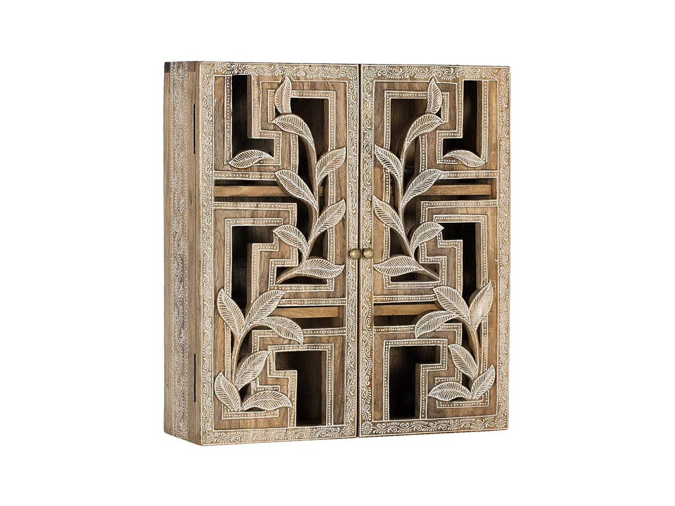 Etagère réalisée à la main en bois de manguier 150cm