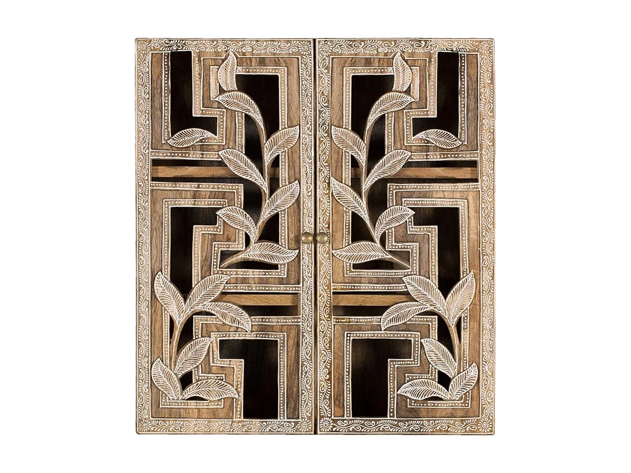 Etagère réalisée à la main en bois de manguier 150cm