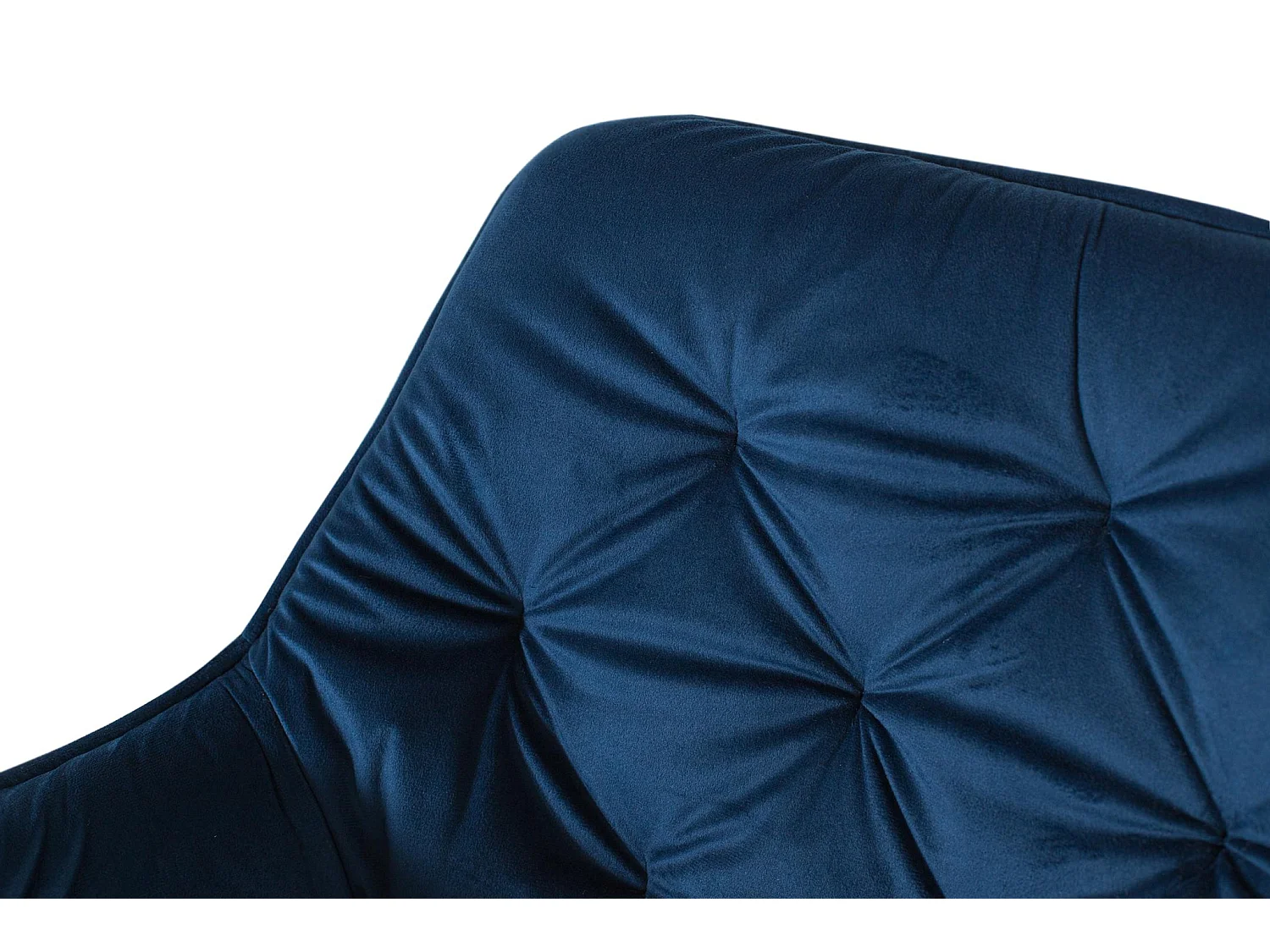 Fauteuil en velours 62 cm, style contemporain - 85 x 62 x 62 cm