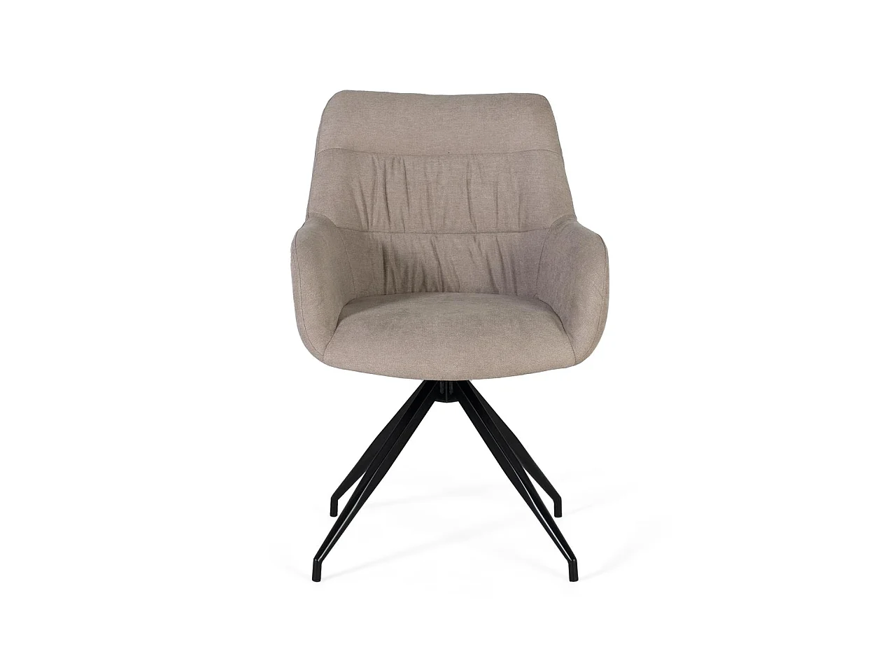 Set van 2 draaibare chaise longues bekleed met grijze stof