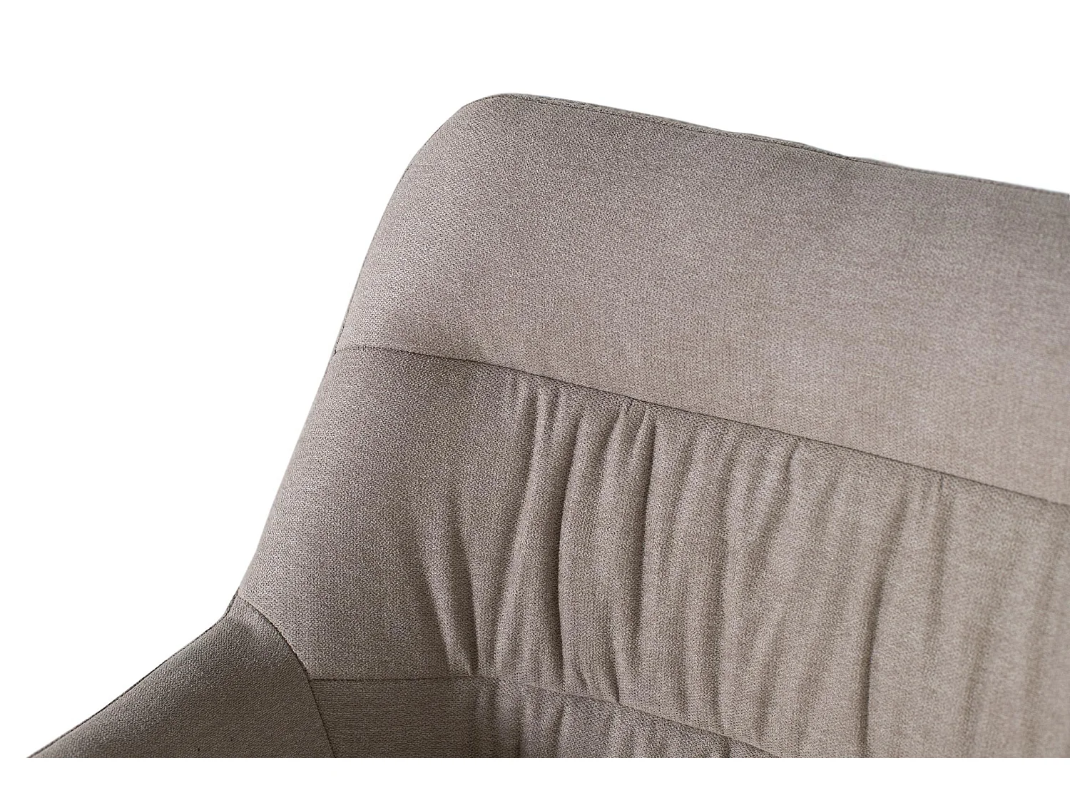 Set van 2 draaibare chaise longues bekleed met grijze stof