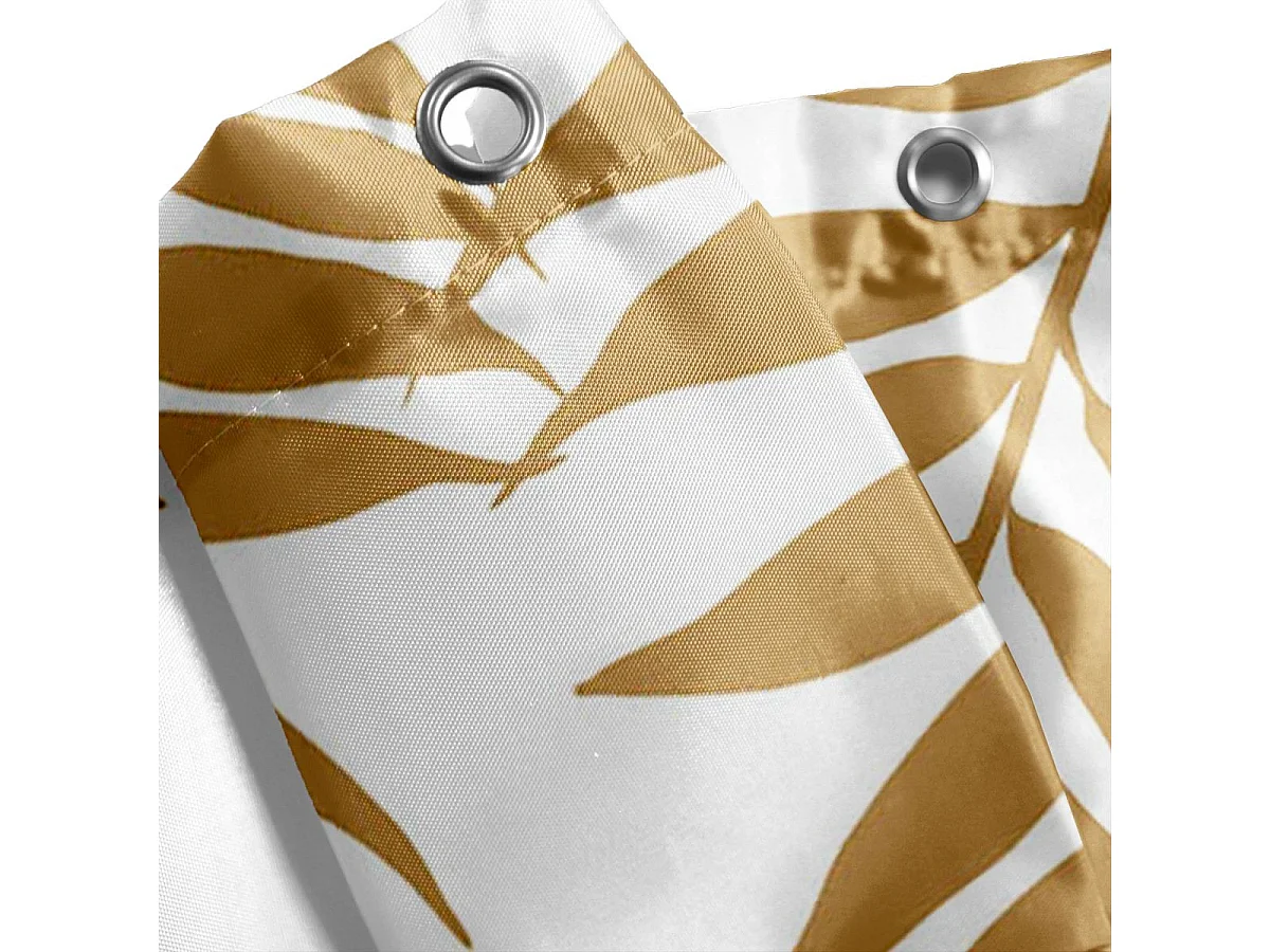 Duschvorhang mit Haken Kelly Weiß 180 x 200 cm