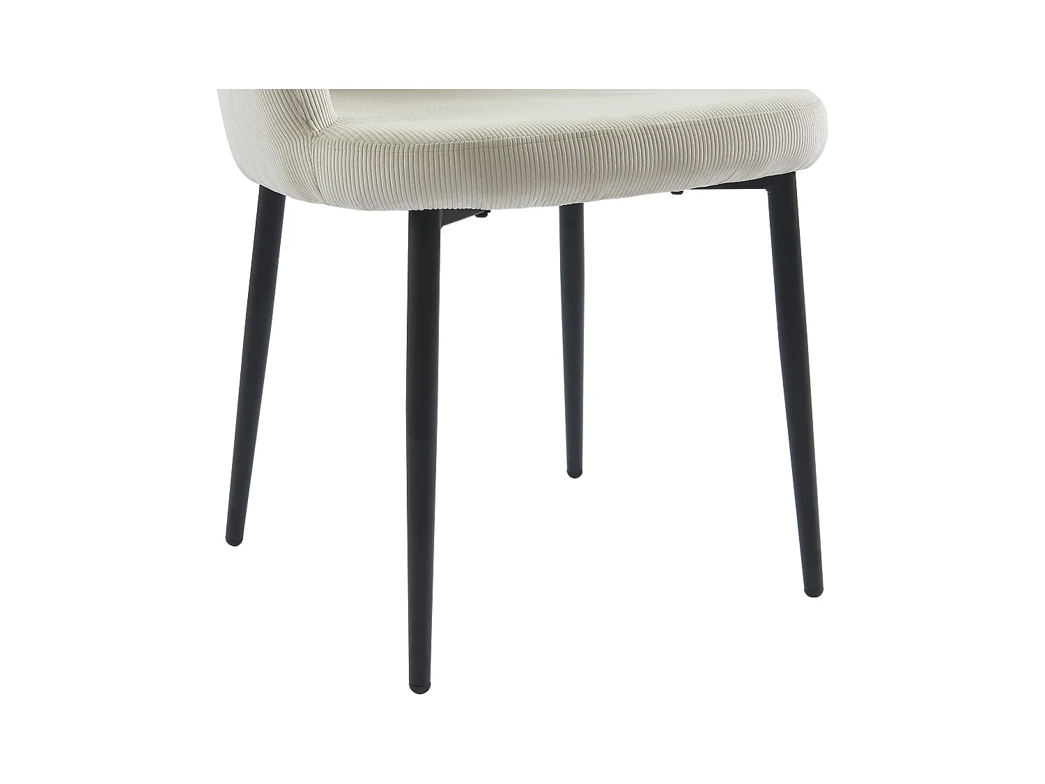 Set Tisch CATONAV + 4 Stühle CELOLA - Weiß & Cremefarben