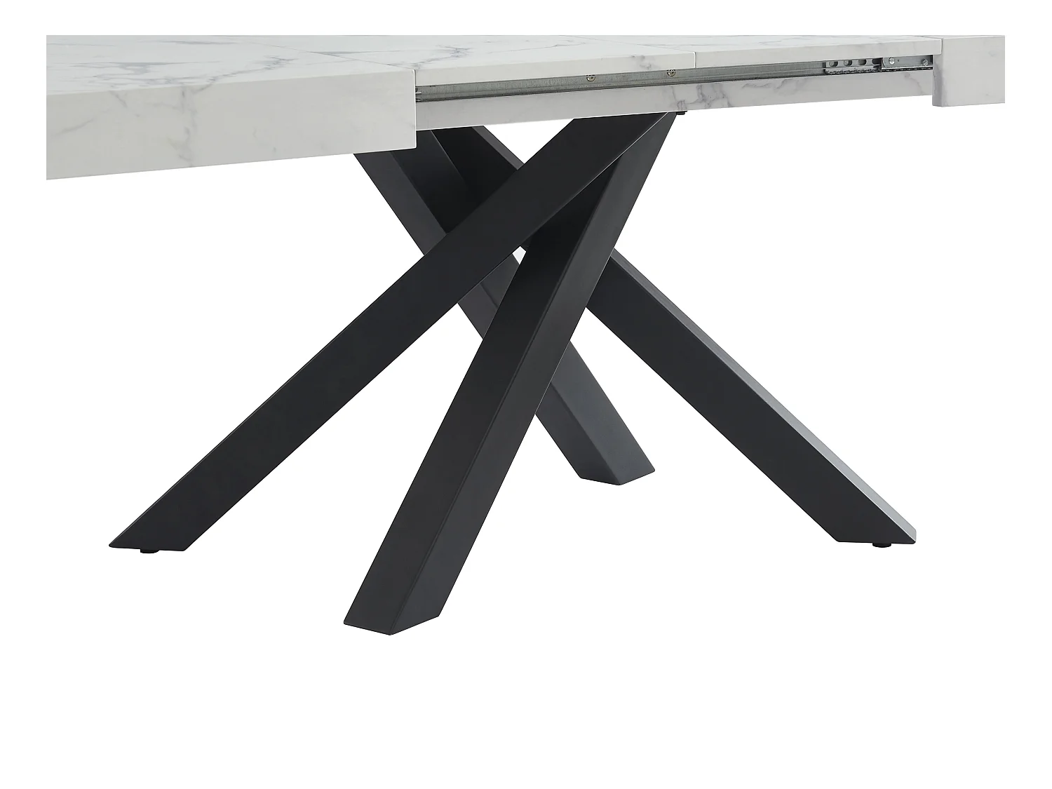 Set Tisch CATONAV + 4 Stühle CELOLA - Weiß & Cremefarben