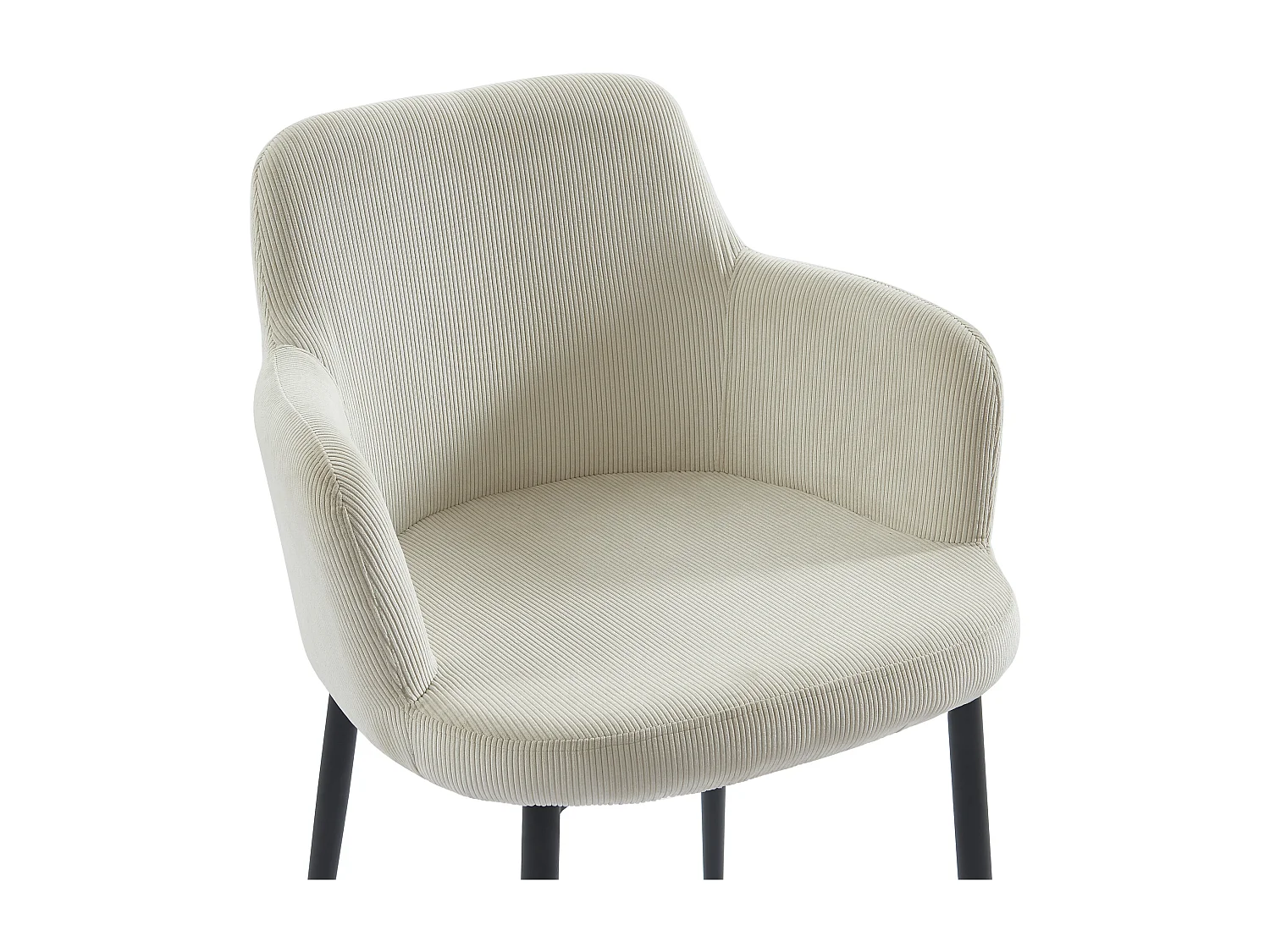 Conjunto mesa CATONAV + 4 cadeiras CELOLA, branco e creme