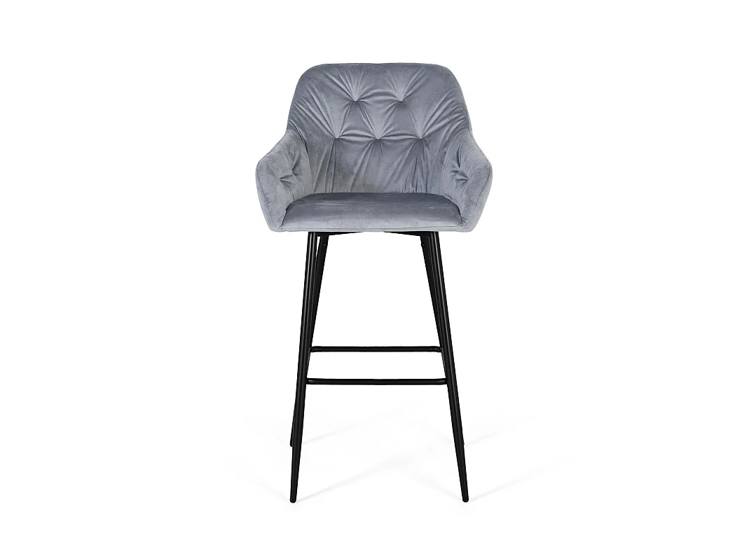 Taboret welurowy 58 cm, styl współczesny, 107x58x50