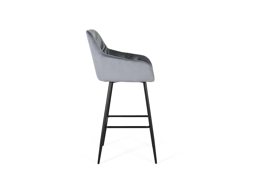 Taboret welurowy 58 cm, styl współczesny, 107x58x50
