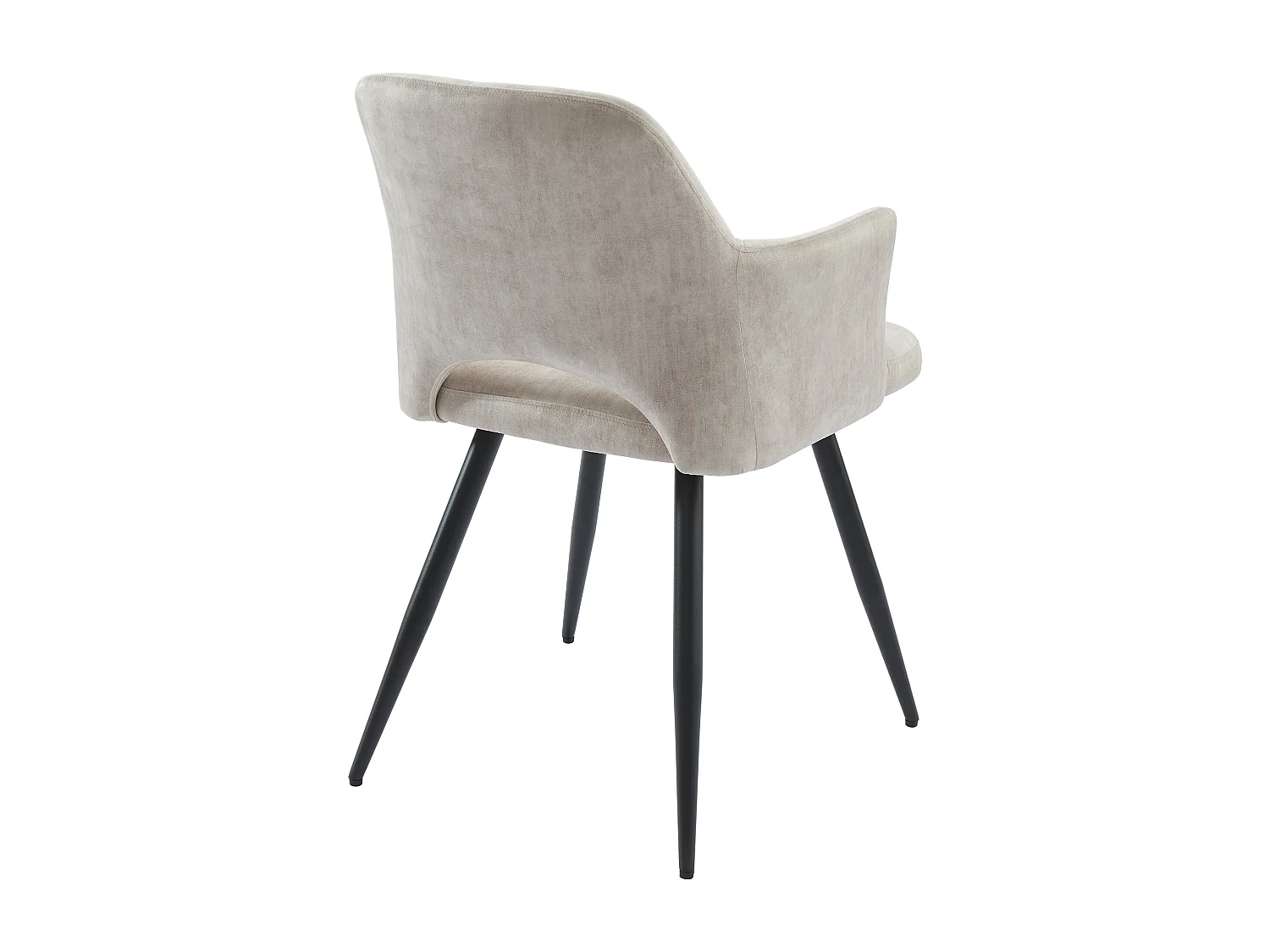 Ensemble table FIRELA + 4 chaises KADIJA - Effet marbre blanc et beige