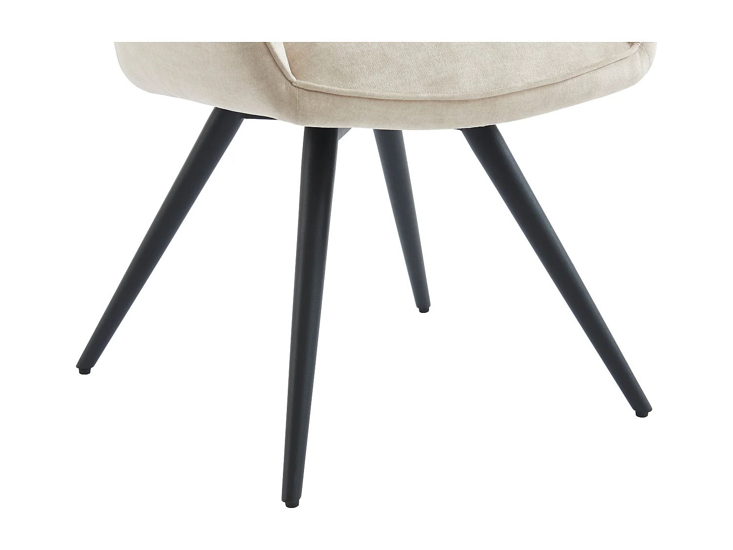 Ensemble table FIRELA + 4 chaises GULSUN - Effet marbre blanc et beige