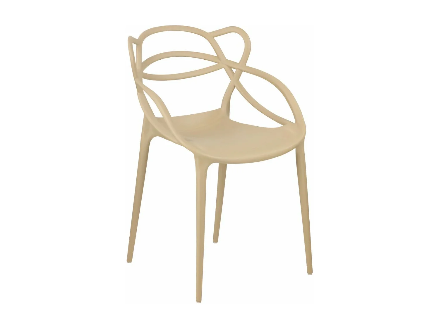 Sedia in polipropilene Beige (6 pz) HERON