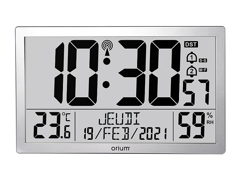 Horloge digitale calendrier RC Giant - Orium