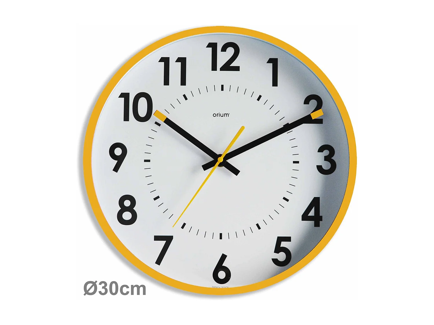 Horloge silencieuse Abylis Ø30cm - Ocre - Orium