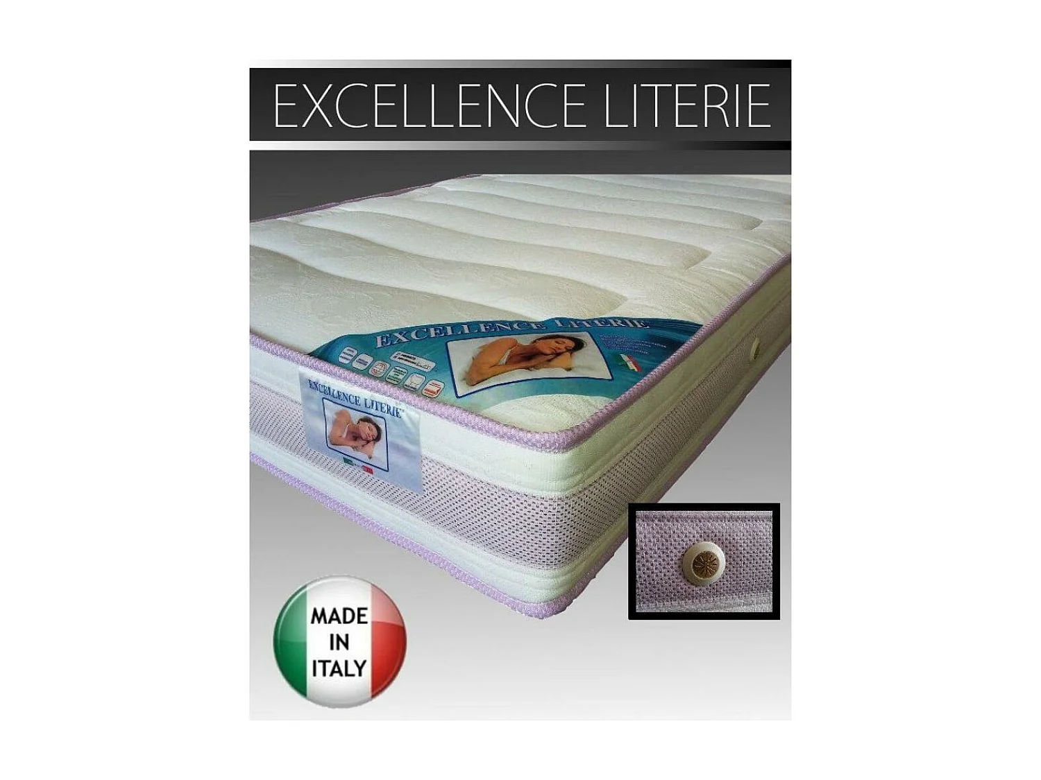 Matelas 160 x 190 cm EXCELLENCE LITERIE épaisseur 14 cm