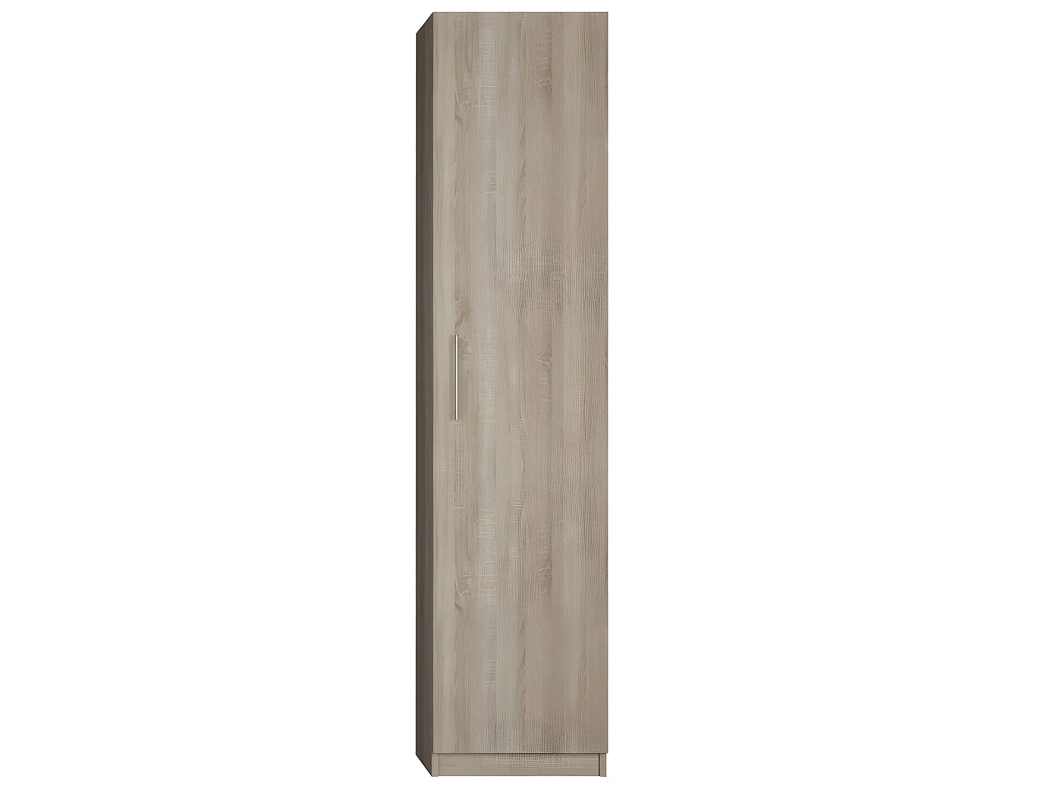 Armoire de rangement avec grande porte coloris chêne naturel largeur 50 cm
