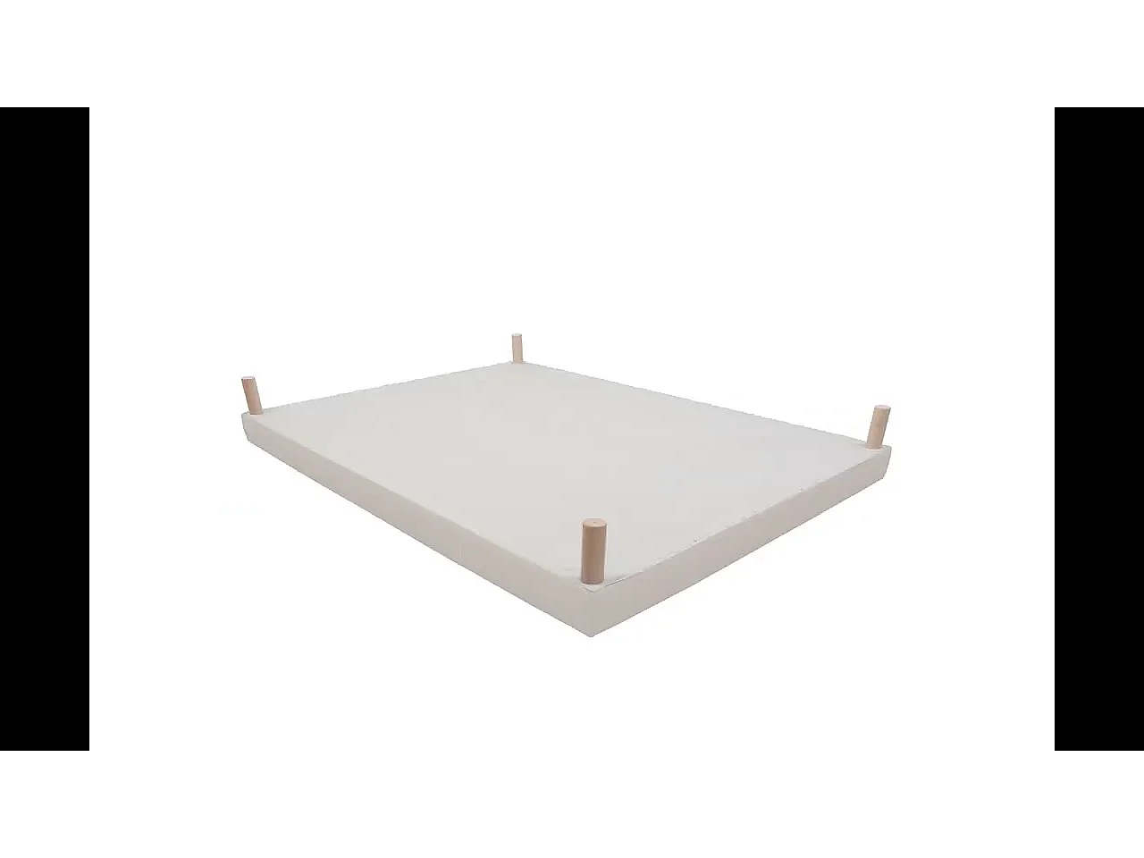 SOMMIER TAPISSIER GRIS 70x190x2 (140x190) | FABRICATION FRANÇAISE ARTISANALE | PIEDS OFFERTS | HAUTEUR avec PIEDS 27 cm