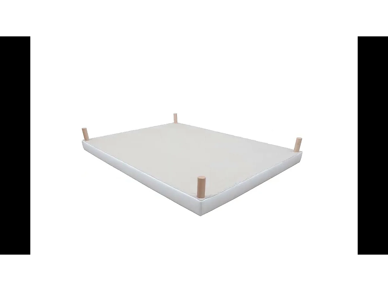 Sommier tapissier 180x200cm (90x200x2) Fabrication Française + Pieds offerts
